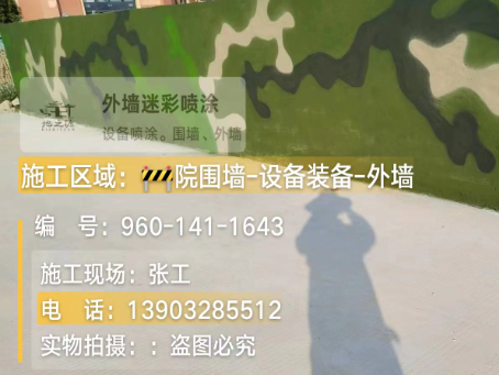 南昌 迷彩漆喷涂价格（按平方米计费）